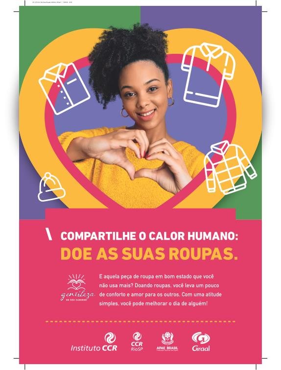 Instituto CCR e CCR RioSP realizam campanha de doação de roupas