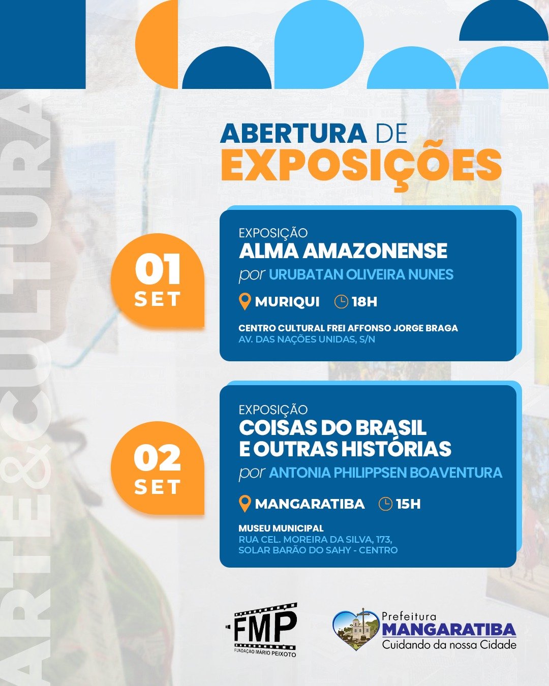 Fundação Mário Peixoto inaugura duas exposições de arte
