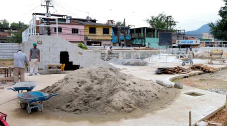 Obras do complexo esportivo da Nova Angra avançam
