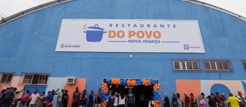 Cláudio Castro inaugura Restaurante do Povo em Nova Iguaçu, reforçando combate à fome na Baixada Fluminense